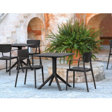 Комплект мебели для кафе Siesta Loft with Sky Black